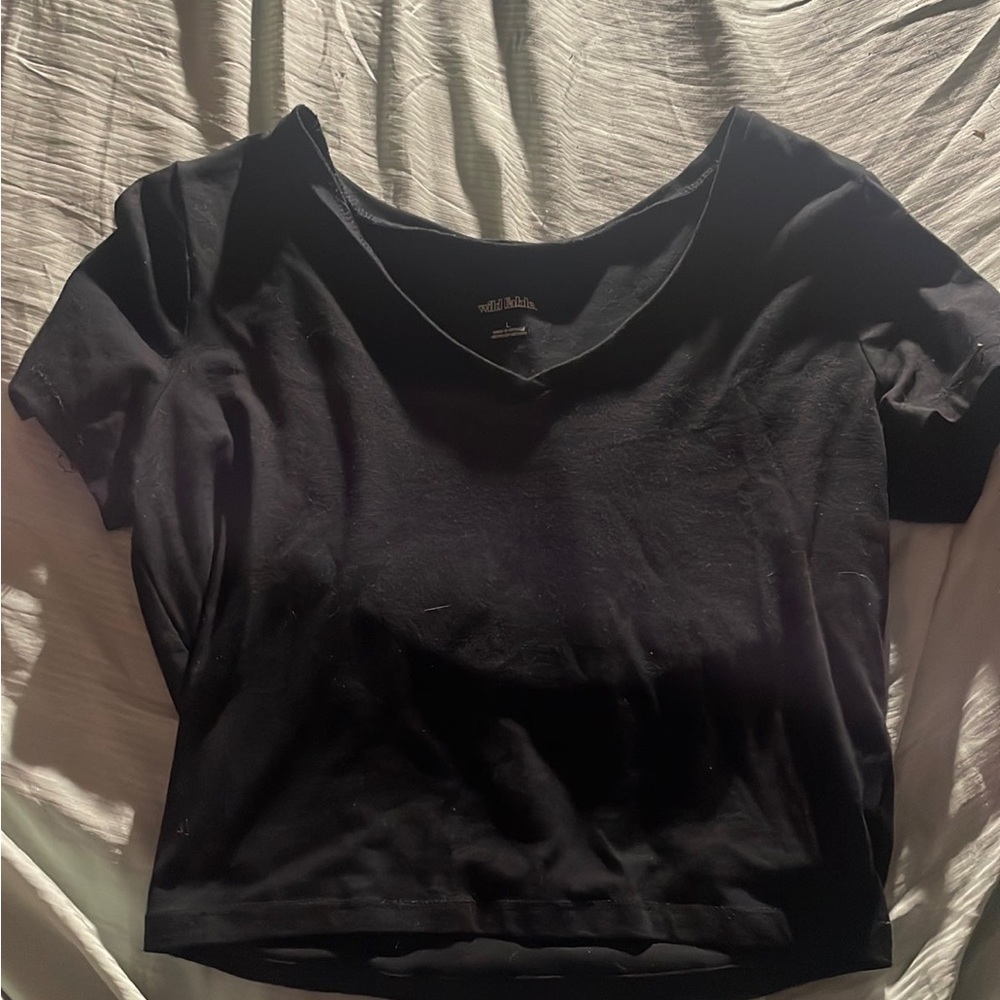 Black crop top